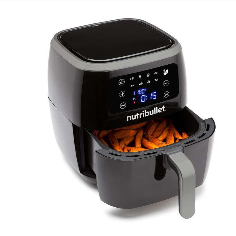 NutriBullet-XXL-Digital-Air-Fryer-Singolo-7-L-Indipendente-1800-W-Friggitrice-ad-aria-calda-Nero