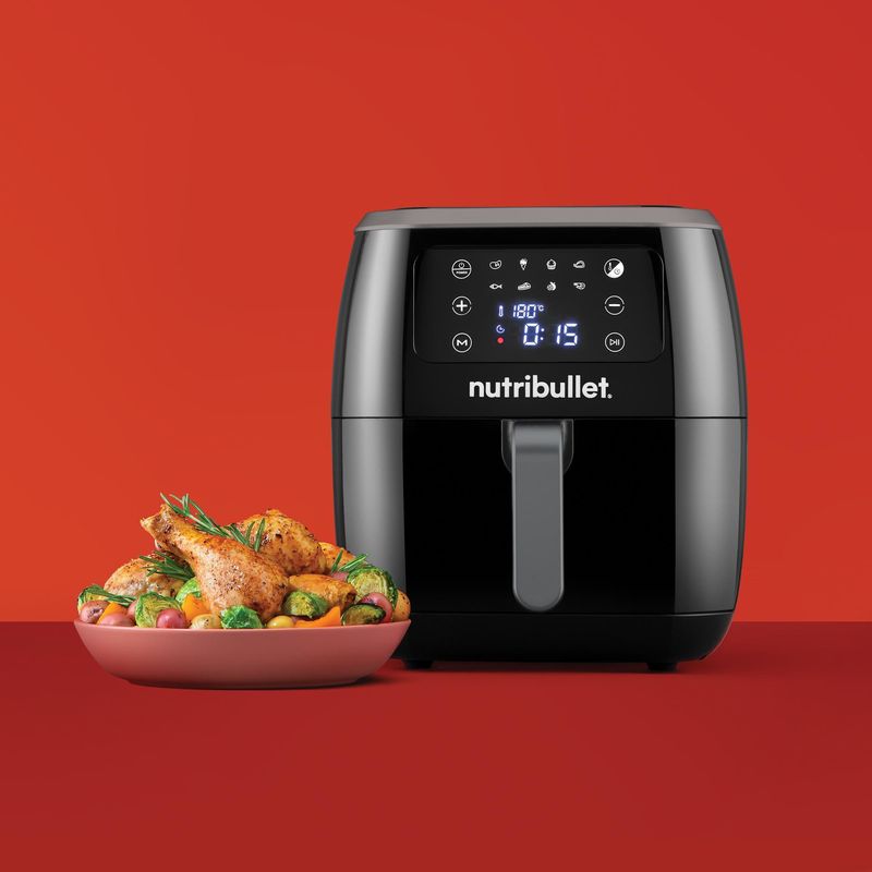 NutriBullet-XXL-Digital-Air-Fryer-Singolo-7-L-Indipendente-1800-W-Friggitrice-ad-aria-calda-Nero