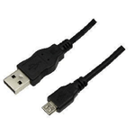 LogiLink 0.60m USB A-USB Micro B cavo USB USB 2.0 0,60 m Micro-USB B Nero