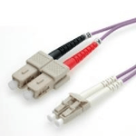 Value 21998768 cavo a fibre ottiche 10 m LC/PC SC/PC OM4 Porpora (VALUE FO Cable 50/125. OM4. LC/SC. Violet. 10m)