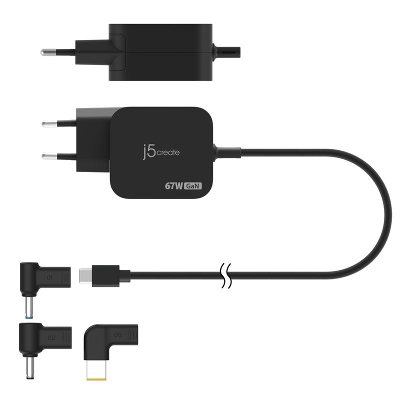 j5create-JUP1565DCE3A-EN-Mini-caricatore-GaN-PD-USB-C-da-67-W-con-3-tipi-di-connettore-CC---UE--67W-GAN-PD-USB-C-MINI-CH