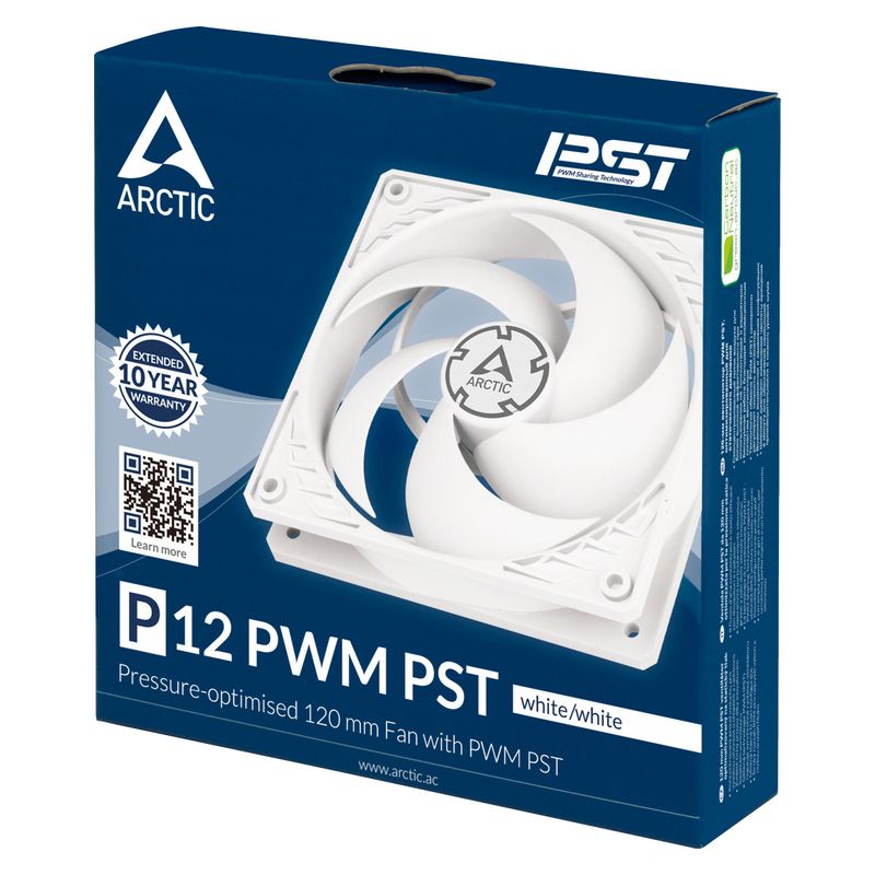 ARCTIC-P12-PWM-PST-Case-per-computer-Ventilatore-12-cm-Bianco