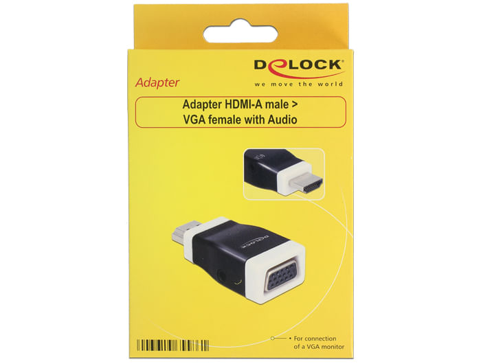 Delock-Adattatore-HDMI-A-maschio--VGA-femmina-con-audio