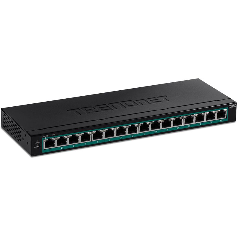 Trendnet-TPE-TG160H-switch-di-rete-Non-gestito-Gigabit-Ethernet-10-100-1000-Supporto-Power-over-Ethernet-PoE-1U-Nero--TR