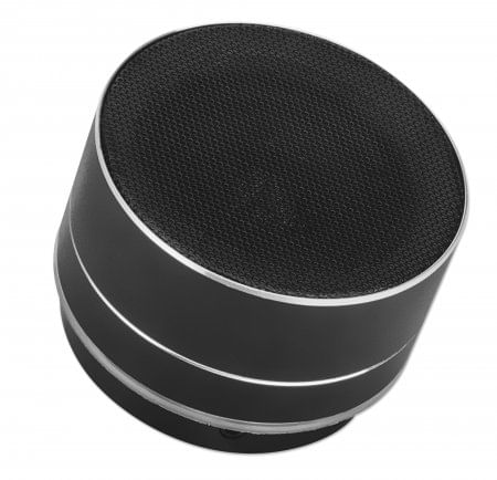 Manhattan-165310-altoparlante-portatile-e-per-feste-Nero--METALLIC-BLUETOOTH-SPEAKER----MICROPHONE-MICRO-SD-BLACK-