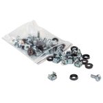 Intellinet 713658 porta accessori Confezione di dadi in gabbia (Cage Nut Set 100 Pack M6 Nuts Bolts and Washers Suitable