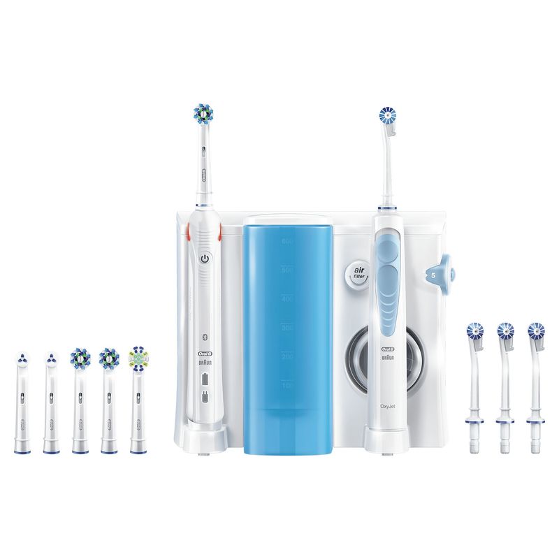 Oral-B-Oral-Center-Spazzolino-Elettrico-Smart-5000-e-Idropulsore-Oxyjet-con-4-Testine-Oxyjet---6-Testine-Di-Ricambio