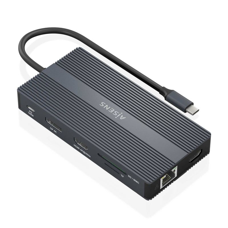 AISENS-ASUC-12P017-GR-replicatore-di-porte-e-docking-station-per-laptop-Cablato-USB-3.2-Gen-1--3.1-Gen-1--Type-C-Grigio