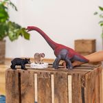 schleich-Dinosaurs-15044-action-figure-giocattolo--SCHLEICH-Dinosaurs-Brachiosaurus-Toy-Figure-4-to-12-Years-Grey-Red-15