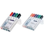 Staedtler 351 B WP6 evidenziatore 6 pz Nero Blu Verde Arancione Rosso Viola (Staedtler Lumocolor Whiteboard Marker Chise