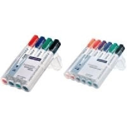 Staedtler-351-B-WP6-evidenziatore-6-pz-Nero-Blu-Verde-Arancione-Rosso-Viola--Staedtler-Lumocolor-Whiteboard-Marker-Chise