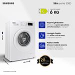 Samsung-WW60A3120WE-ET-Lavatrice-Slim-Carica-Frontale-Classe-energetica-C-Capacita--di-carico-6-Kg-Centrifuga-1200-giri-Profondita--40-cm-Motore-Digital-Inverter-Vapore-Igienizzante