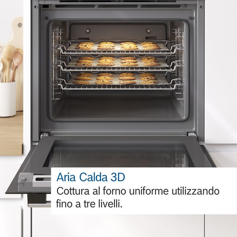 Bosch-Serie-2-HBA172BS0-forno-71-L-3600-W-A-Nero-Acciaio-inossidabile