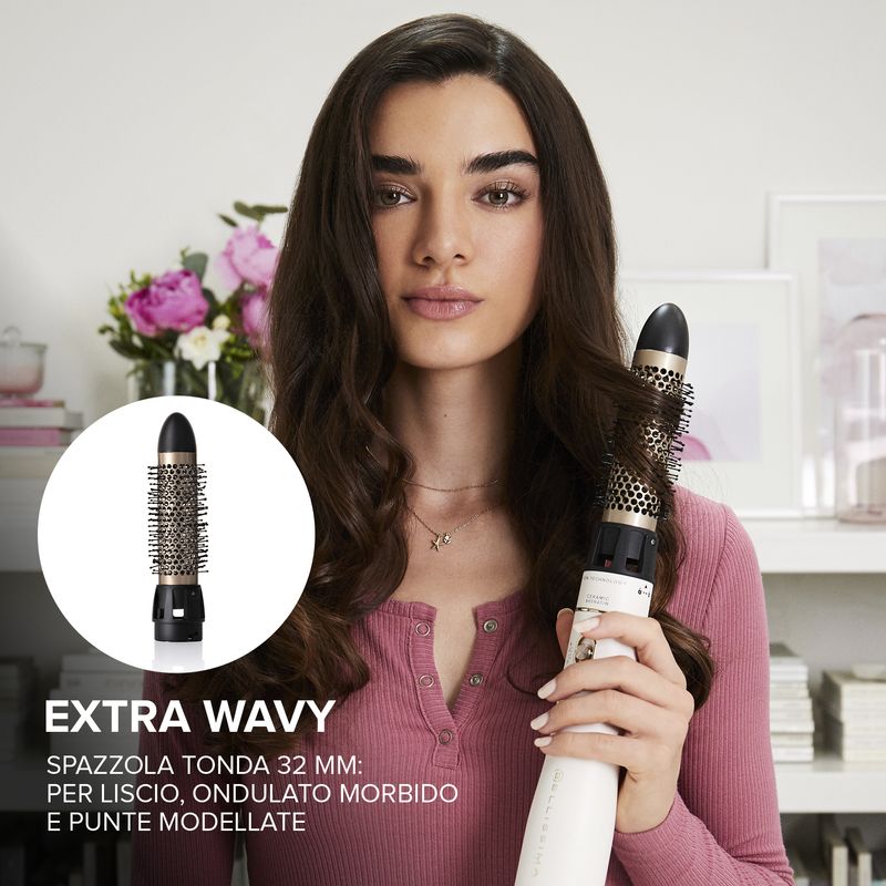 Bellissima-Imetec-Air-Wonder-Spazzola-Ad-Aria-Calda-Tecnologia-A-Ioni-Spazzole-Rivestite-In-Ceramica-E-Cheratina