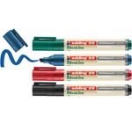 Edding 29 EcoLine evidenziatore 4 pz Punta smussata Nero, Blu, Verde, Rosso