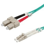 Value Fibre Optic Jumper Cable 50/125m LC/SC OM3 turquoise 5 m cavo a fibre ottiche Turchese (VALUE FO Cable 50/125. OM3