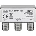 Goobay SAT DiSEqC 2.0 switch 2x1 W multicobling per segnale satellitare