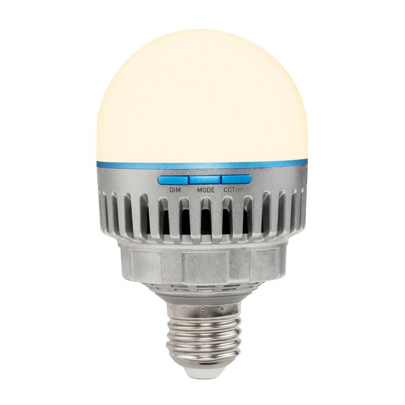 Nanlite-PavoBulb-10C-RGBWW-Lampadina-intelligente-Bluetooth-Bianco-Metallico-10-W