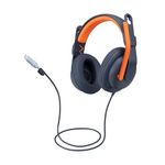 Logitech-Zone-Learn-Auricolare-Cablato-A-Padiglione-Studio-USB-tipo-C-Blu-Arancione--ZONE-LEARN---CLASSIC-BLUE---WW-9006