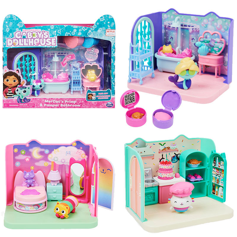 Gabby-s-Dollhouse-Primp-and-Pamper-Bathroom-con-personaggio-MerCat-3-accessori-3-mobili-e-2-scatole-con-sorpresa-giocattoli-per-bambini-dai-3-anni-in-su