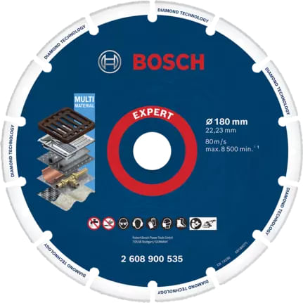 Bosch-2-608-900-535-fornitura-per-utensili-rotanti-per-molatura-levigatura-Ghisa-Metallo-Plastica-Disco-da-taglio