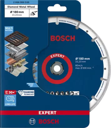 Bosch-2-608-900-535-fornitura-per-utensili-rotanti-per-molatura-levigatura-Ghisa-Metallo-Plastica-Disco-da-taglio