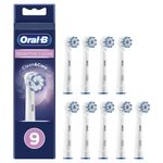 Braun Oral-B Sensitive Clean Testine Di Ricambio, Confezione Da 9 Pezzi