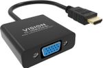 Vision-TC-HDMIVGA-BL-cavo-e-adattatore-video-023-m-HDMI-tipo-A-Standard-VGA-D-Sub-Nero--VISION-Professional-installation