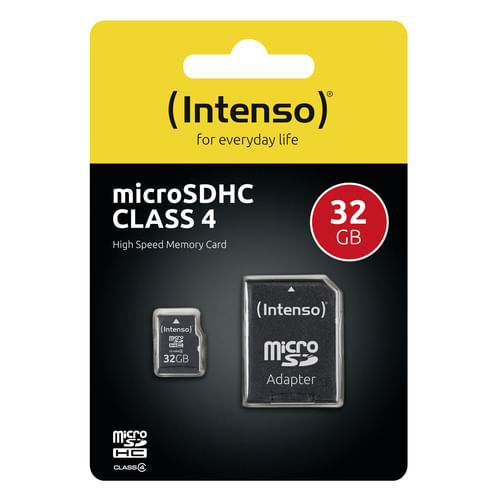 MicroSDHC-32GB-Intenso-Adattatore-CL4-Blister