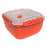 Frescura Rotho 1025302792 recipiente per cibo Quadrato 2,5 L Rosso 1 pz