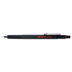 Rotring 1904442 - Penna retrattile con clip - Nera - Nera - Esagonale - Metallo (1904442)