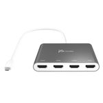 j5create-JCA366-N-Adattatore-multi-monitor-da-USB-C-a-HDMI-a-4-porte--USB-C-TO-4-PORT-HDMI-MULTI---MONITOR-ADAPTER-