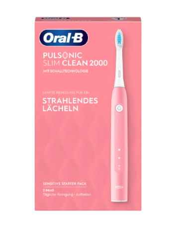 Braun-Oral-B-Pulsonic-Slim-Clean-2000-Adulto-Spazzolino-elettrico-sonico-Rosa