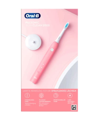 Braun-Oral-B-Pulsonic-Slim-Clean-2000-Adulto-Spazzolino-elettrico-sonico-Rosa