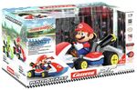 Ferngesteuertes-Offroad-Fahrzeug-mit-Nintendo-Lizenz--Onroad--Dynamische-Figur-Bewegung-Mario-legt-sich-in-die-jeweilige