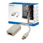 LogiLink Mini DisplayPort / HDMI Adapter 0,1 m HDMI tipo A (Standard) Grigio