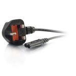 C2G Cbl/3m BS1363 to IEC 60320 C7 Pwr Cord Nero Accoppiatore C7