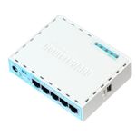 Mikrotik RB750GR3 router cablato Gigabit Ethernet Turchese, Bianco