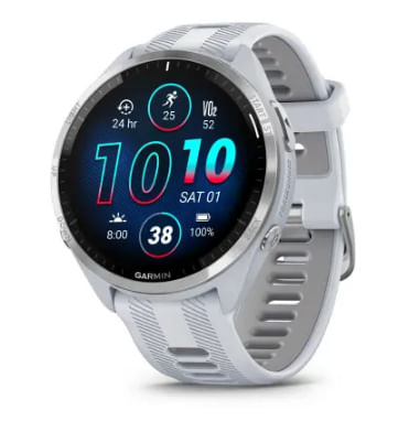 GARMIN-Forerunner-965-bianco-grigio-Smartwatch-GPS-cinturino-in-silicone-art-010-02809-11