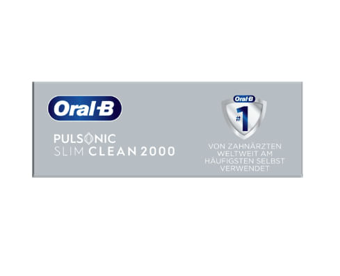 Braun-Oral-B-Pulsonic-Slim-Clean-2000-Adulto-Spazzolino-elettrico-sonico-Grigio