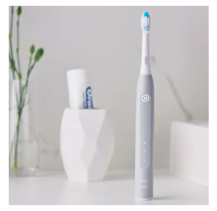 Braun-Oral-B-Pulsonic-Slim-Clean-2000-Adulto-Spazzolino-elettrico-sonico-Grigio