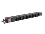 POWER-STRIP-RACK-PDU-19-1U-16A-8X-SHUKO-2M-NERO-PDU-08F-0200-BK