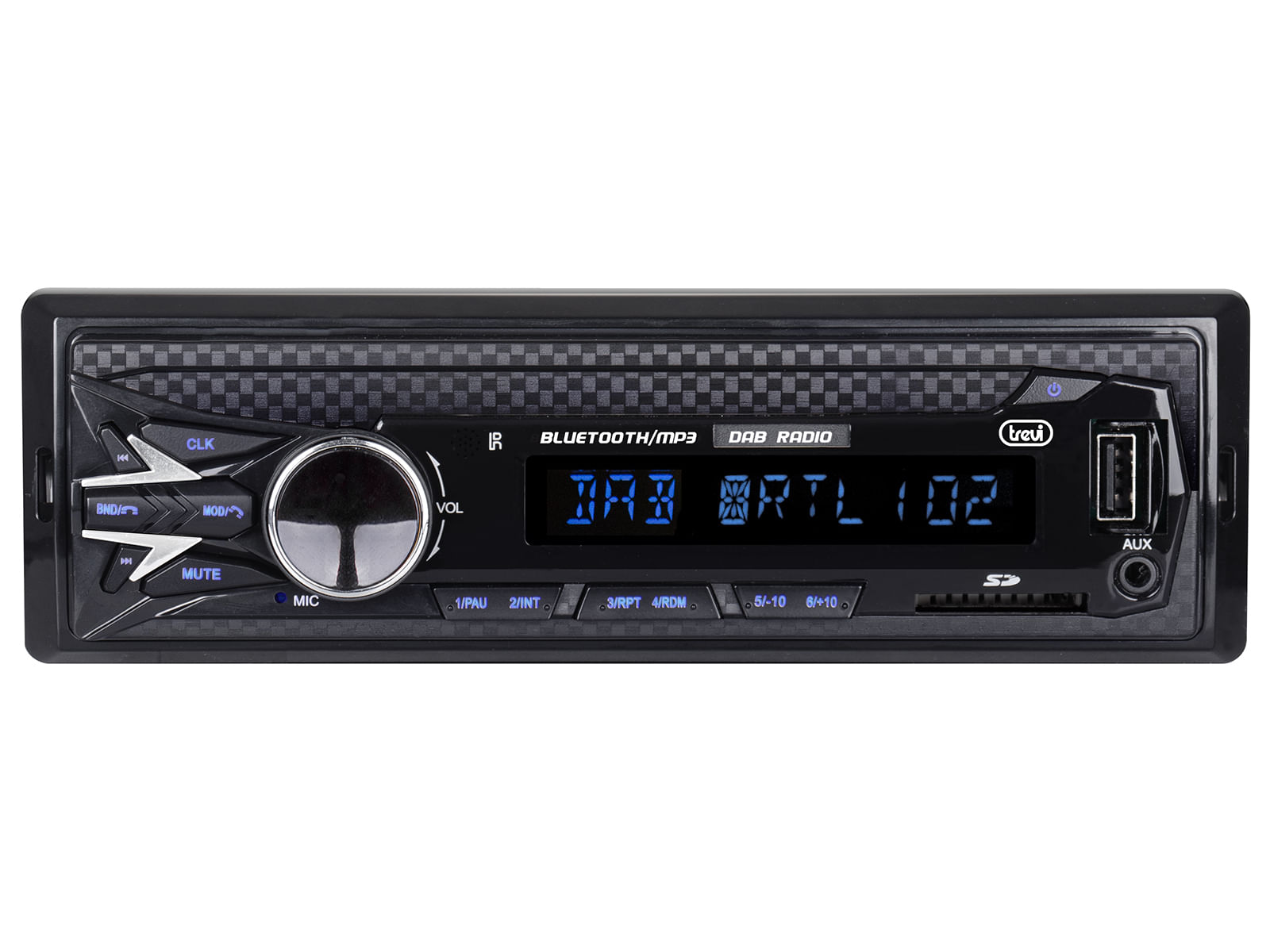 Autoradio Bluetooth Estraibile Each Italy EC-7008, FM/MP3/USB/SD, LCD, 60Wx4, Per Auto