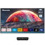 Hisense Laser TV 4K Ultra HD 100" 100L9G-D12, Proiettore raggio ultra-corto Triplo Laser, Smart TV VIDAA U4