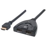 Manhattan 207416 ripartitore video HDMI 2x HDMI (HDMI Switch 2-Port 1080p Connects x2 HDMI sources to x1 display Manual