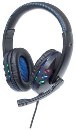 Manhattan-176088-cuffia-e-auricolare-Cablato-A-Padiglione-Musica-e-Chiamate-Nero-Blu--USB-GAMING-LED-HEADSET-1.8M----BUI