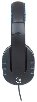 Manhattan-176088-cuffia-e-auricolare-Cablato-A-Padiglione-Musica-e-Chiamate-Nero-Blu--USB-GAMING-LED-HEADSET-1.8M----BUI