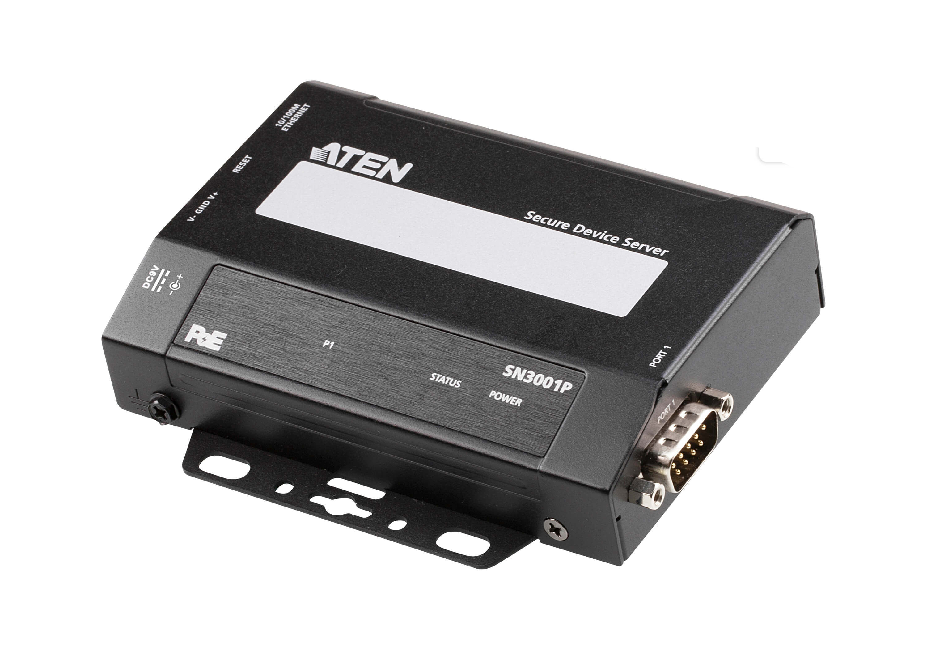 ATEN 1-Port RS-232 Secure Device Server over Ethernet Transmission with PoE
