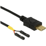 Delock Cavo Delock USB Type-C 2.0 maschio  presa 2 x pin alimentazione individuale 10 cm