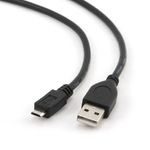 Cablexpert Gembird CCP-mUSB2-AMBM-6 cavo USB USB 2.0 1,8 m USB A Micro-USB B Nero